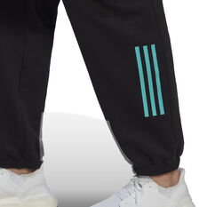 adidas Mens Sportswear Fleece Pants, Black, rebel_hi-res