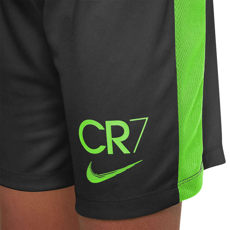 Nike Kids CR7 Dri-FIT Academy 23 Football Shorts, Black/Green, rebel_hi-res