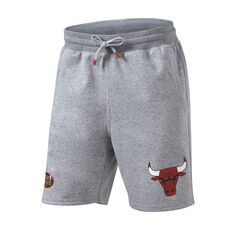 Chicago Bulls Mens Hometown Champlain Shorts Grey S, Grey, rebel_hi-res