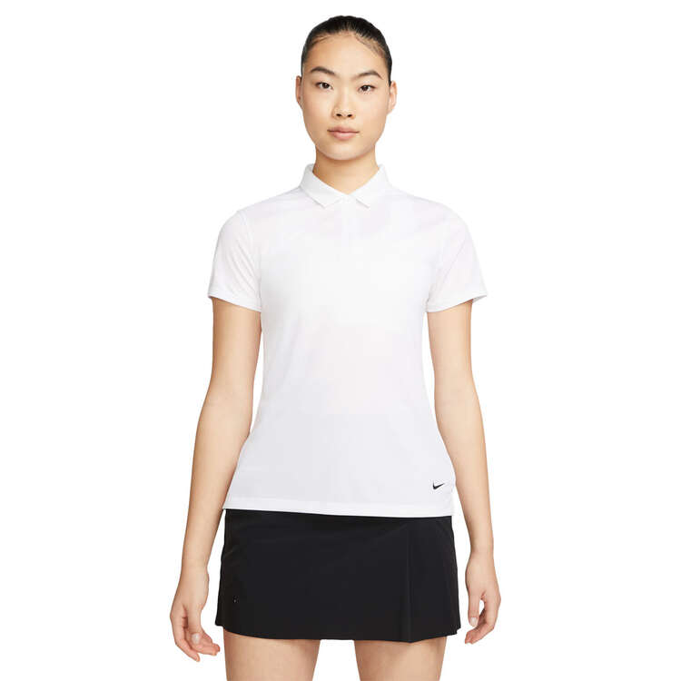 Nike Womens Dri-FIT Victory Golf Polo White XS, White, rebel_hi-res