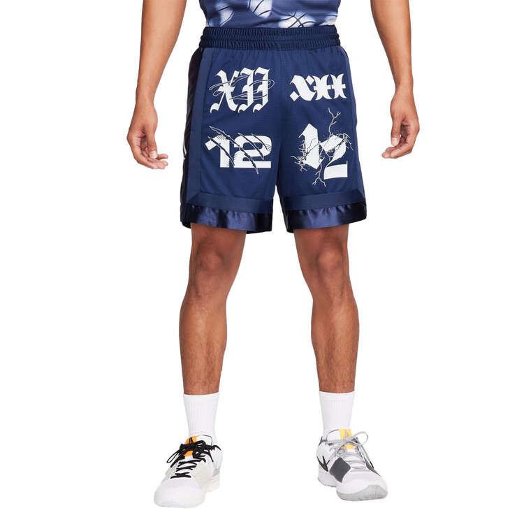 Nike Ja Morant Mens Dri-FIT DNA 6-inch Basketball Shorts, Navy, rebel_hi-res