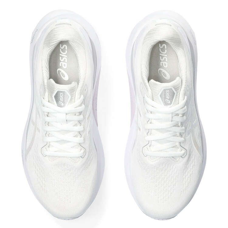 Asics GEL Kayano 30 Anniversary Womens Running Shoes, White/Silver, rebel_hi-res