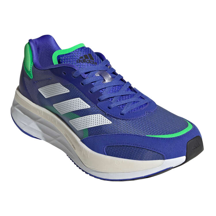 adidas Adizero Boston 10 Mens Running Shoes Blue/White US 7 | Rebel Sport