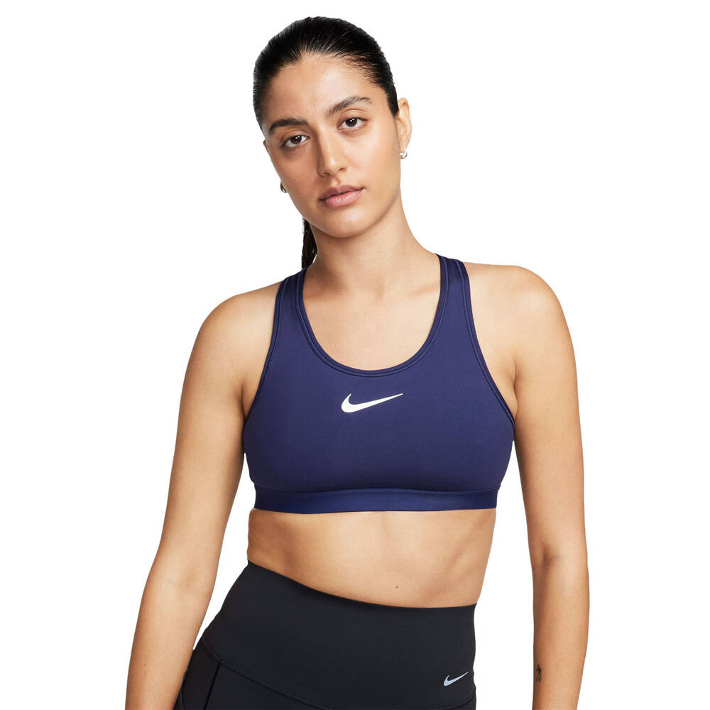 Nike Womens Swoosh High-Support Non Padded Adjustable Sports Bra Purple ...