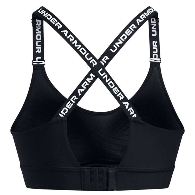 Under Armour Womens UA Infinity Low Support Sports Bra, Black, rebel_hi-res