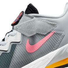 Nike LeBron 18 Low x Space Jam: A New Legacy Kids Basketball Shoes Grey US 11, Grey, rebel_hi-res