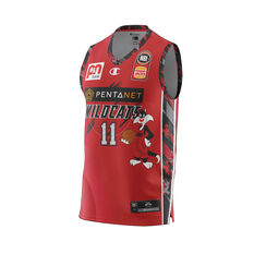 Perth Wildcats 2021/22 Bryce Cotton Mens Space Jam Jersey Red L, Red, rebel_hi-res