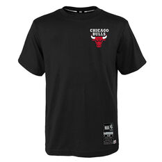Chicago Bulls Mens Logo Tee Black S, Black, rebel_hi-res