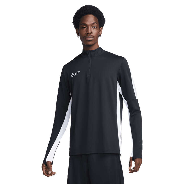 Nike Mens Dri-FIT Academy 23 Drill Top, Black/White, rebel_hi-res