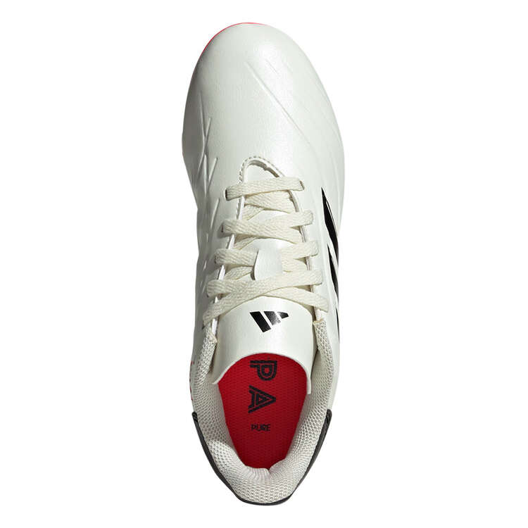 adidas Copa Pure II Club Kids Football Boots, White/Black, rebel_hi-res