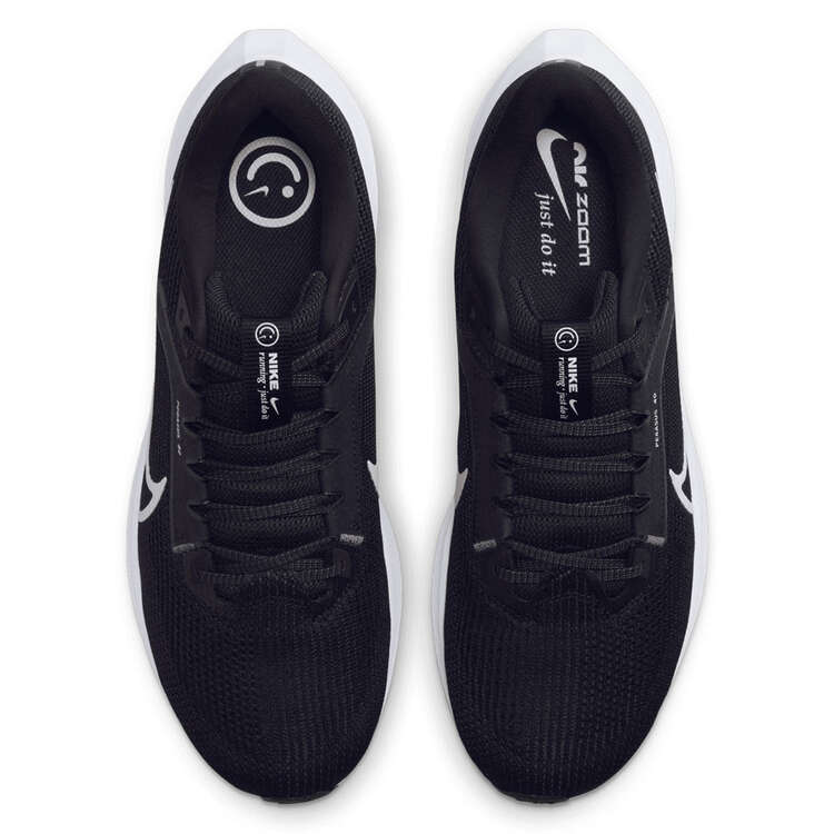 Nike Air Zoom Pegasus 40 Mens Running Shoes Black/White US 7, Black/White, rebel_hi-res