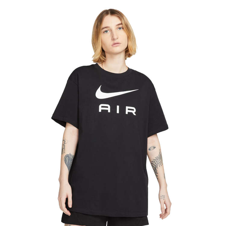 Nike Air Womens Boyfriend Tee, Black, rebel_hi-res