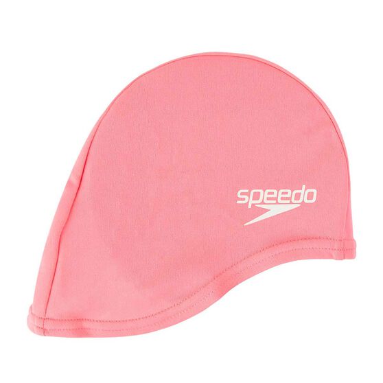 Speedo Kids Polyester Swim Cap Pink, Pink, rebel_hi-res