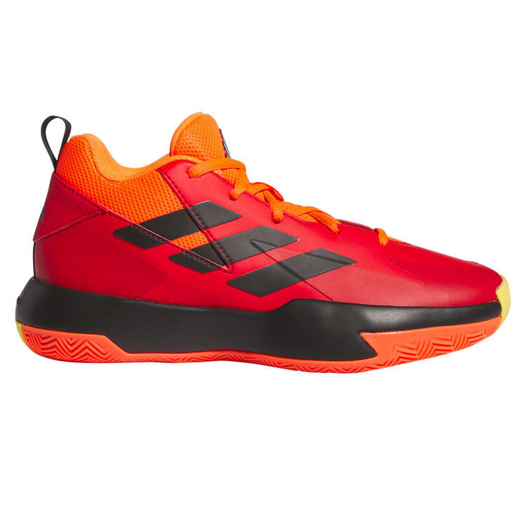 adidas Cross 'Em Up Select GS Kids Basketball Shoes Red/Black US 4, Red/Black, rebel_hi-res