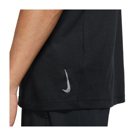 Nike Mens Dri-FIT Yoga Tee, Black, rebel_hi-res