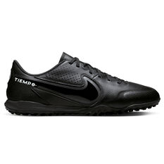 Nike Tiempo Legend 9 Academy Touch and Turf Boots Black/Grey US Mens 4 / Womens 5.5, Black/Grey, rebel_hi-res