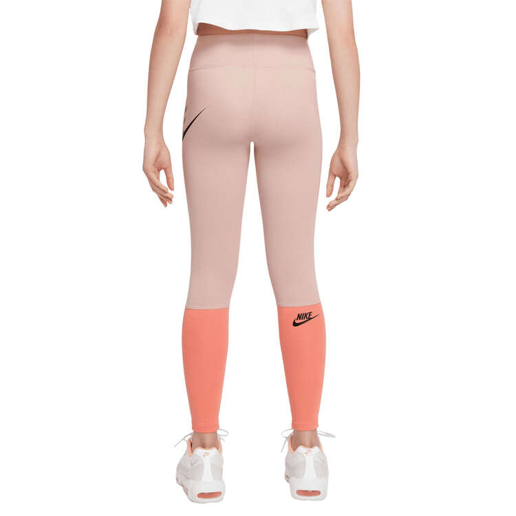 Nike Girls Sportswear Favourites HW Tights Pink M, Pink, rebel_hi-res