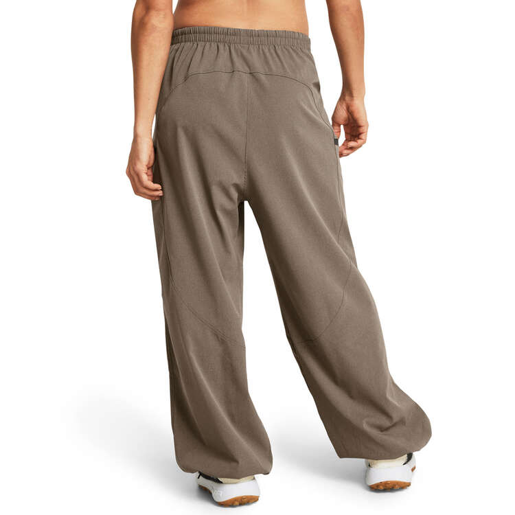 Under Armour Womens Unstoppable Airvent Parachute Pants, Taupe, rebel_hi-res