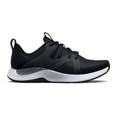 Under Armour Charged Breathe Lace TR Womens Training Shoes, Black/White, rebel_hi-res