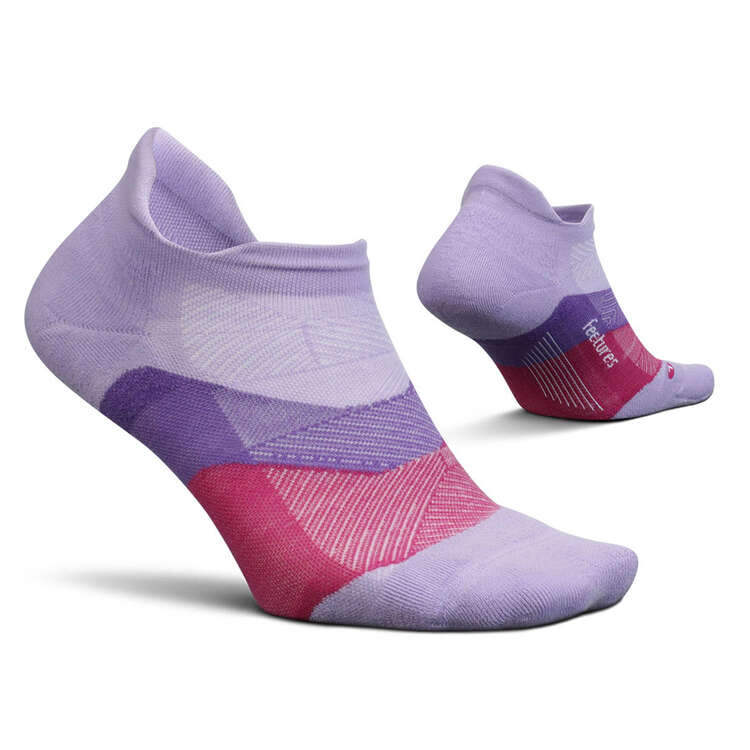 Feetures Elite Cushion No Show Tab Socks Lavender S - YTH 1Y-5Y/WMN 4-6.5, Lavender, rebel_hi-res