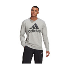 adidas Mens Essentials Big Logo Sweatshirt Grey XS, Grey, rebel_hi-res