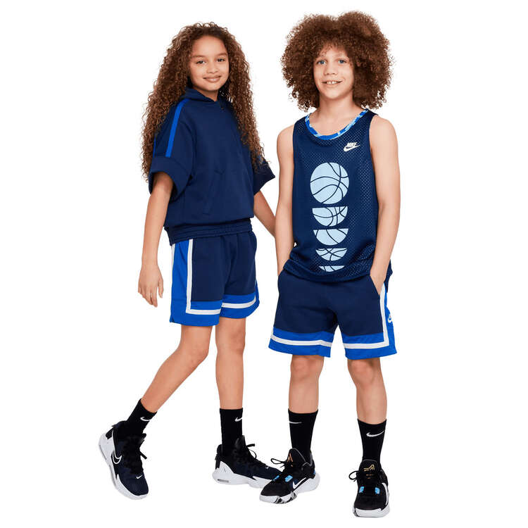 Nike Boys Culture Of Basketball Fleece Shorts Navy/Blue XS, Navy/Blue, rebel_hi-res
