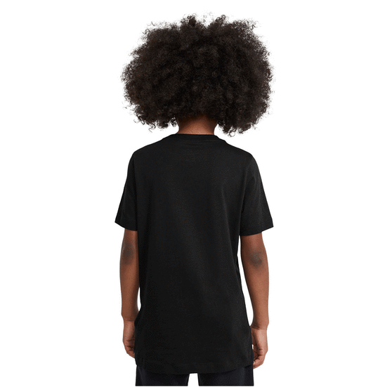 Nike Boys Sportswear Stacked Tee Black XS XS, Black, rebel_hi-res