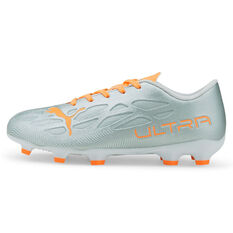 Puma Ultra 4.4 Kids Football Boots, Silver/Orange, rebel_hi-res