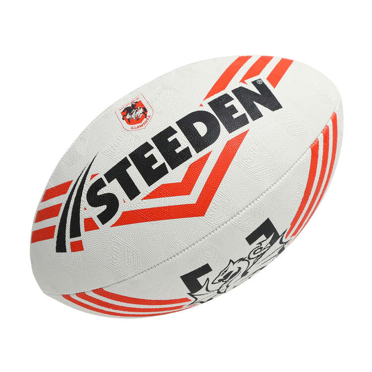Steeden NRL St. George Illawarra Dragons Supporter Ball Size 5, , rebel_hi-res