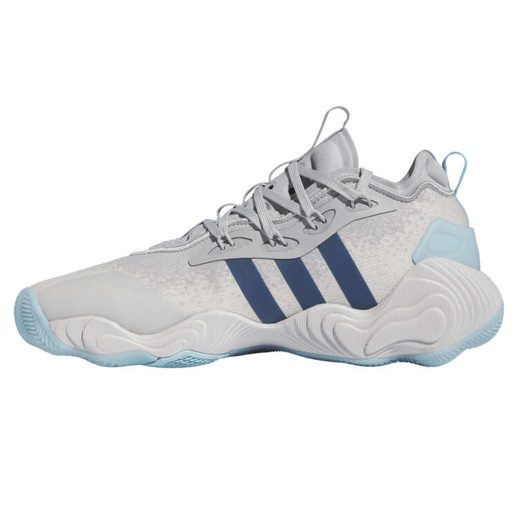 adidas Trae Young 3 Calm Basketball Shoes Grey/Multi US Mens 10 / Womens 11, Grey/Multi, rebel_hi-res