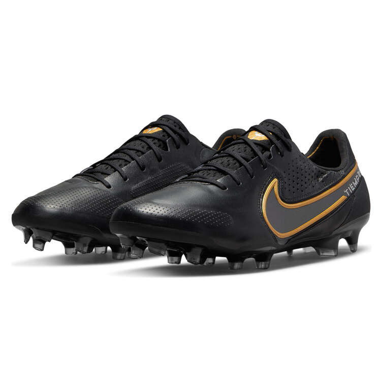 Nike Tiempo Legend 9 Elite Football Boots, Black/Gold, rebel_hi-res