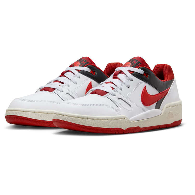Nike Full Force Low Mens Casual Shoes, White/Red, rebel_hi-res