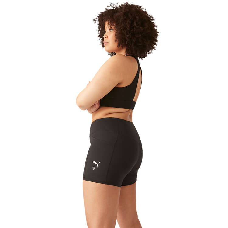 Puma x Modibodi Womens Active Cycle Shorts, Black, rebel_hi-res