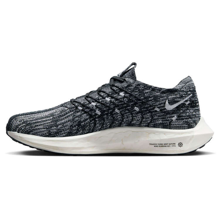 Nike Pegasus Turbo Next Nature Mens Running Shoes, Black/Grey, rebel_hi-res