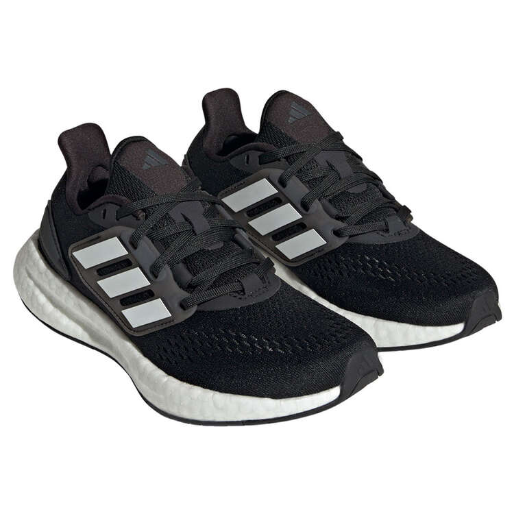adidas Pureboost 22 GS Kids Running Shoes, Black/White, rebel_hi-res