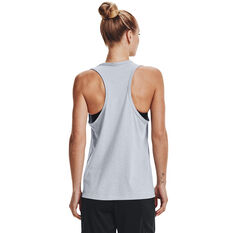 Under Armour Womens Baseline Muscle Tank Grey XS, Grey, rebel_hi-res