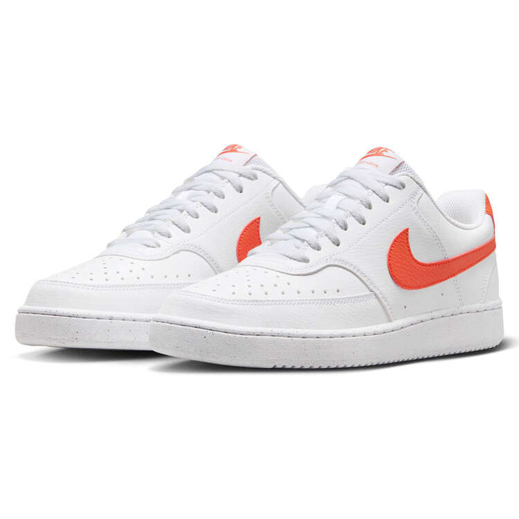 Nike Court Vision Low Next Nature Mens Casual Shoes, White/Red, rebel_hi-res