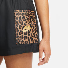 Nike Womens Sportswear Woven Shorts, Black, rebel_hi-res