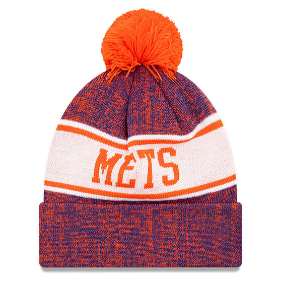 New York Mets New Era Pom Knit Beanie, , rebel_hi-res
