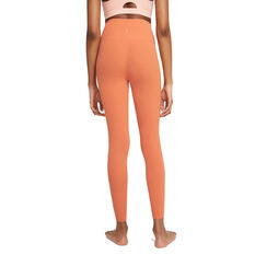 Nike Yoga Womens Luxe High-Waisted 7/8 Tights Orange XS, Orange, rebel_hi-res