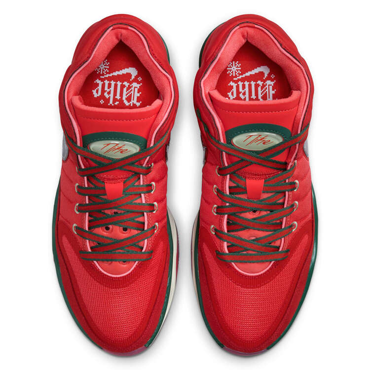 Nike Air Zoom G.T. Hustle 2 Basketball Shoes, Red/Silver, rebel_hi-res