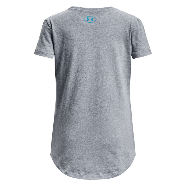 Under Armour Girls Q1 Pack Graphic Tee, Silver, rebel_hi-res