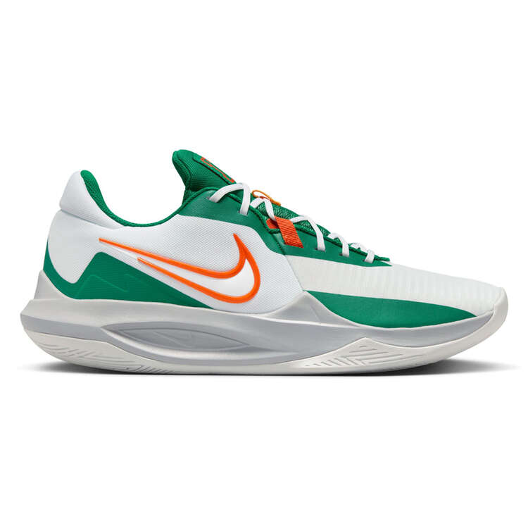 Nike Precision 6 Basketball Shoes White/Green US Mens 7 / Womens 8.5, White/Green, rebel_hi-res
