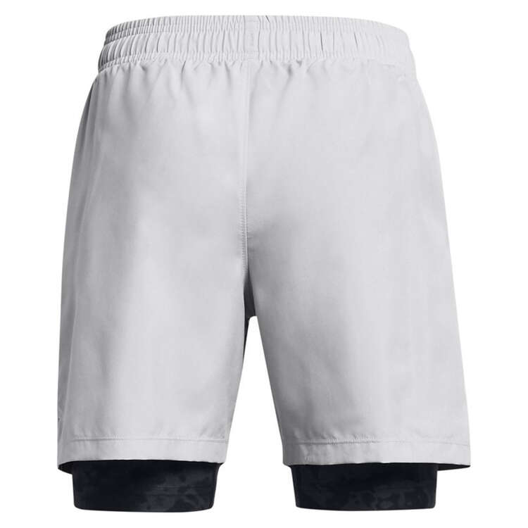 Under Armour Kids Woven 2in1 Shorts, Grey/Black, rebel_hi-res