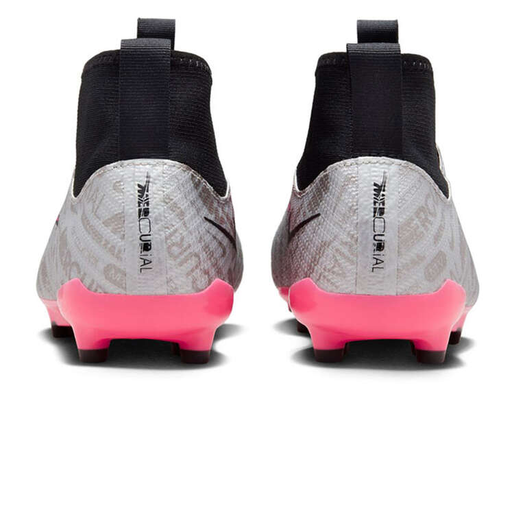 Nike Zoom Mercurial Superfly 9 Pro XXV Kids Football Boots, Silver/Pink, rebel_hi-res