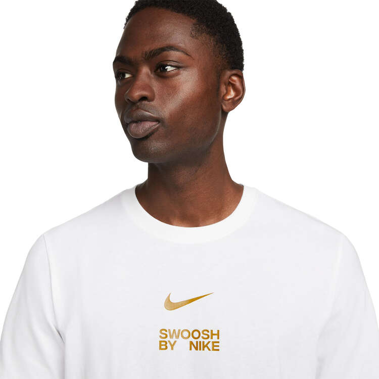 Nike Mens Sportswear Swoosh Tee, White, rebel_hi-res