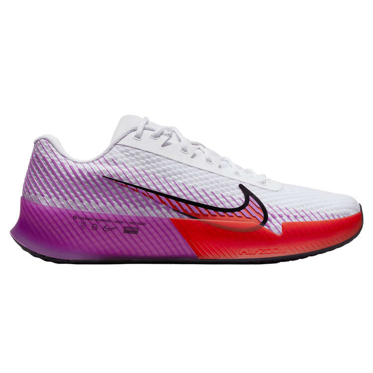 NikeCourt Air Zoom Vapor 11 Mens Hard Court Tennis Shoes Purple/White US 7, Purple/White, rebel_hi-res