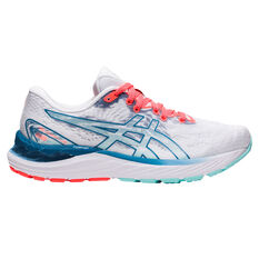 Asics GEL Cumulus 23 Celebration of Sport Womens Running Shoes White/Coral US 6, White/Coral, rebel_hi-res