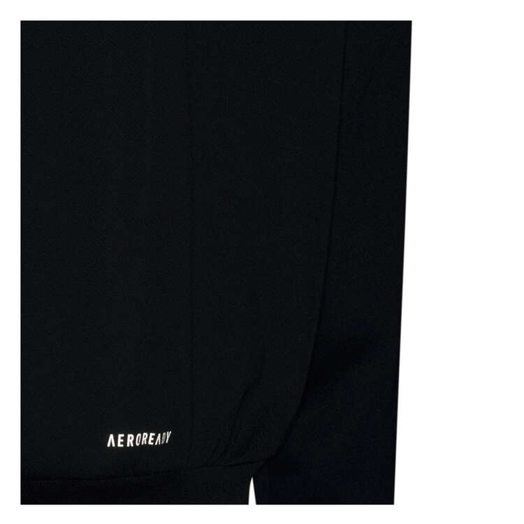 adidas Kids AEROREADY Train Essentials Logo Long-Sleeve Tee, Black, rebel_hi-res