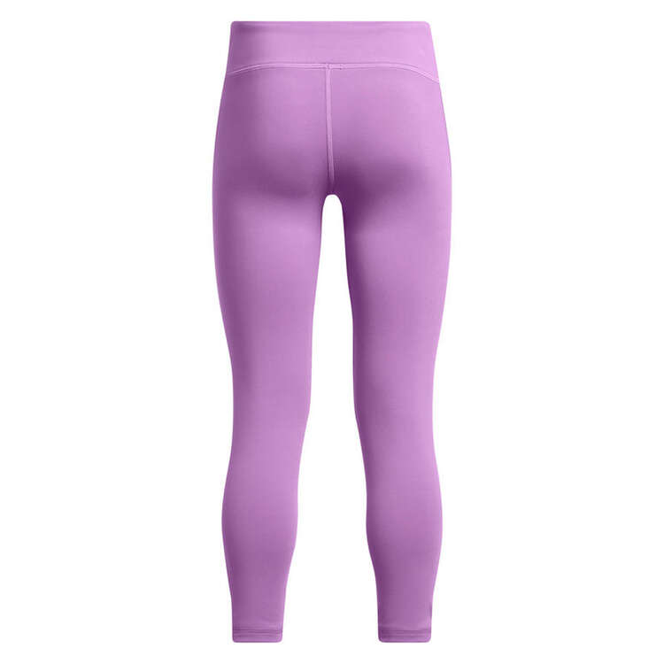 Under Armour Kids Motion Solid Cropped Tights, Purple, rebel_hi-res